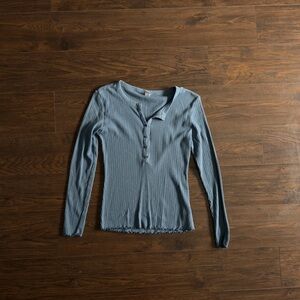 Old Navy Women's Slate Long Sleeve Top